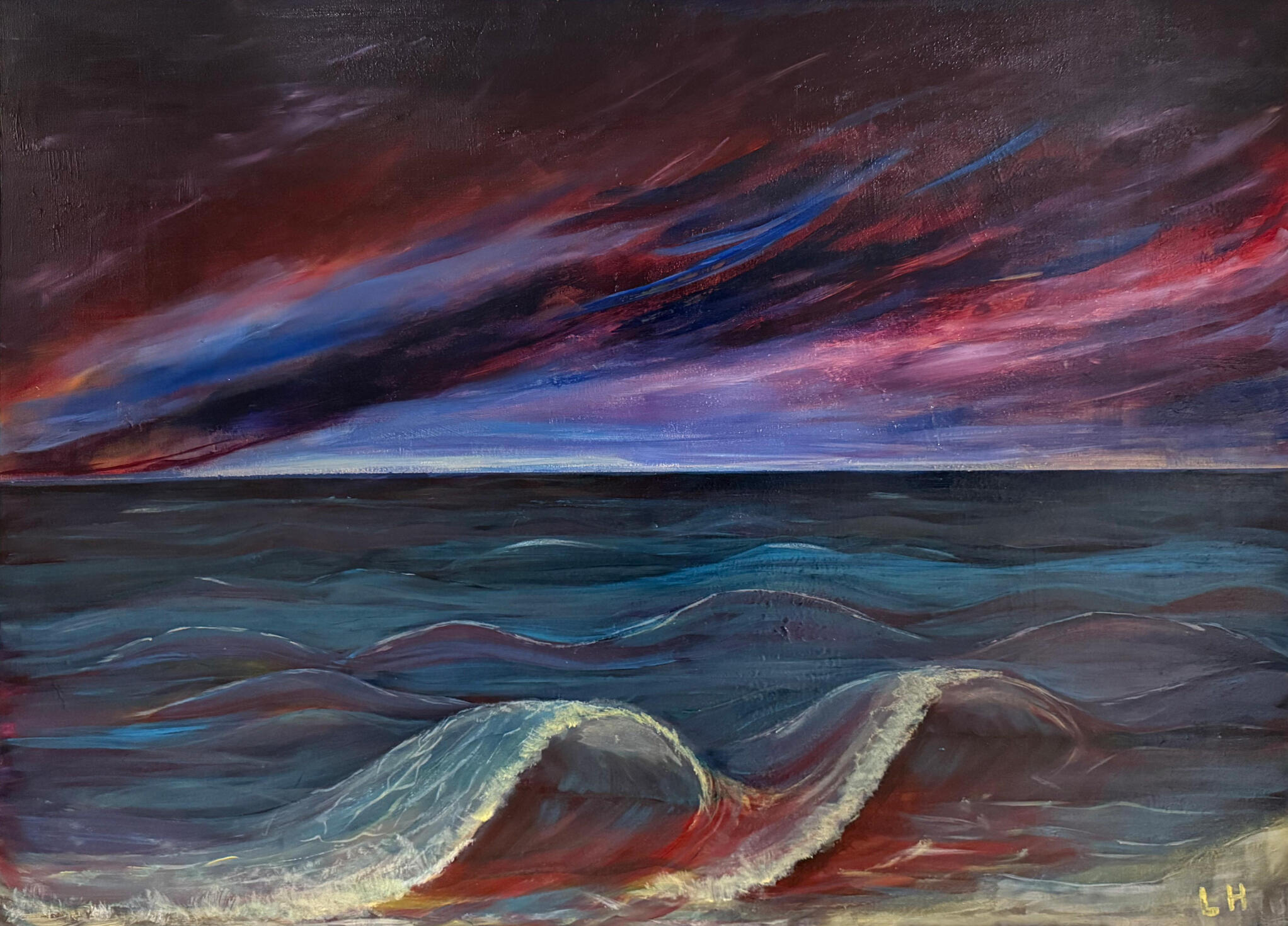 Dusk 2025 | Acrylic on Canvas | 75 x 100cm