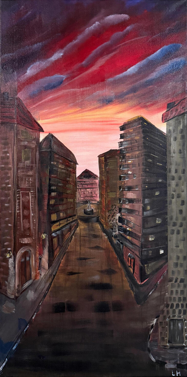 Verona, Italy 2025 | Acrylic on Canvas | 80 x 40cm