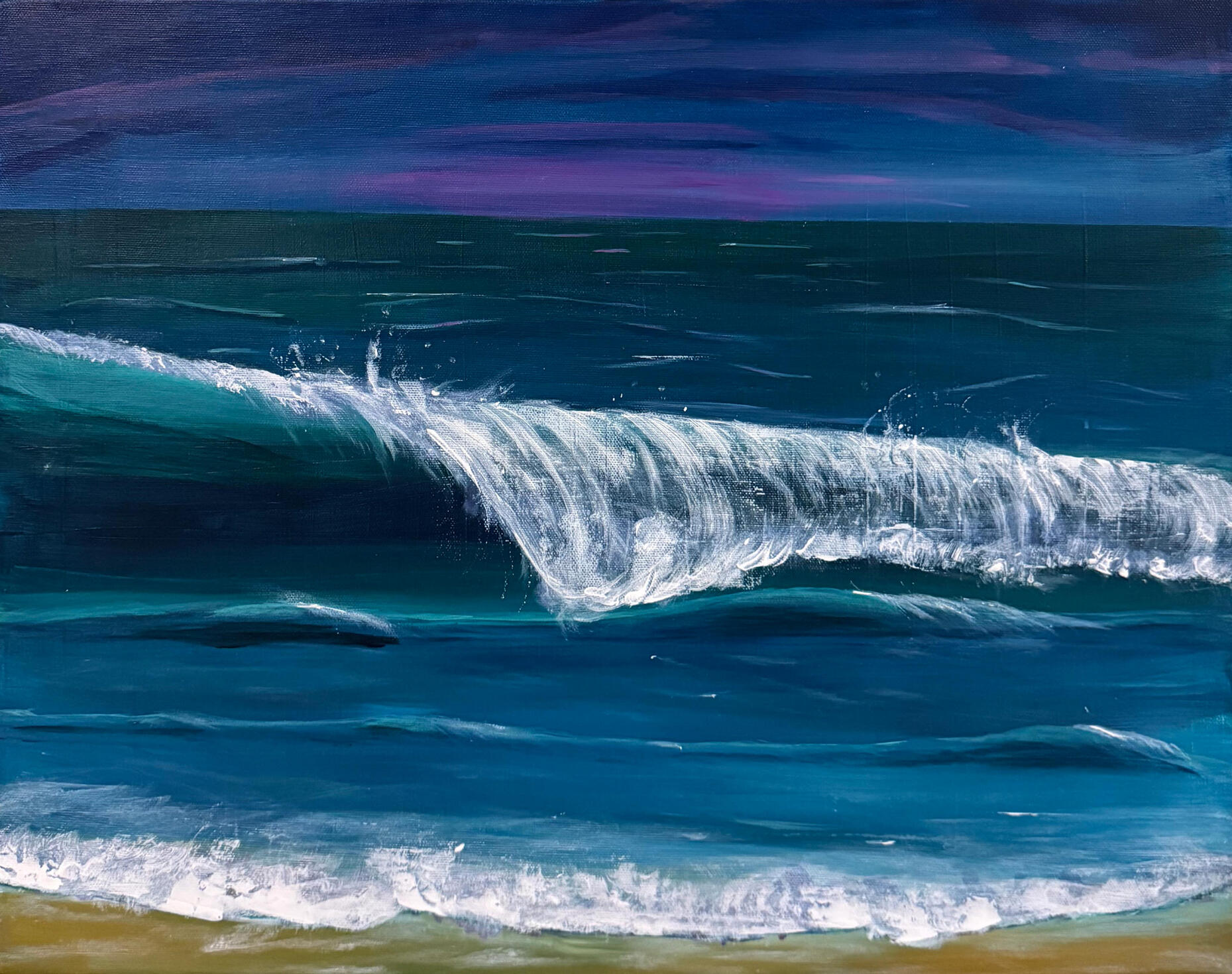 Wave of Dreams 2025 | Acrylic on Canvas | 40 x 50cm